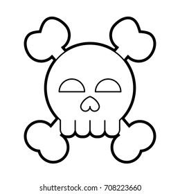 Isoalted skull head design