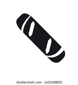 Isoalted snow ski board. Winter sport icon - Vector