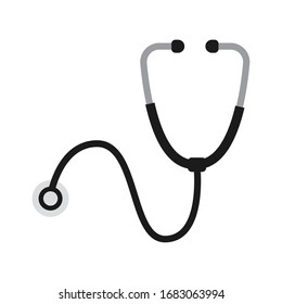 Isoalted stethoscope icon. Medical icon - Vector illustration