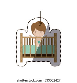 Isolatd baby boy design