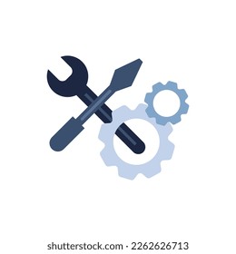 isolate blue and white fix tool icon