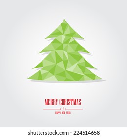 isolate christmas tree, and can be use for greeting card and background