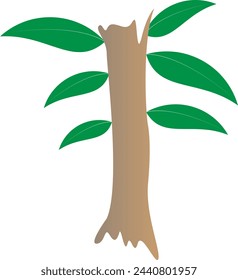 isolate coconut tree logo design, vector graphic symbol icon illustration