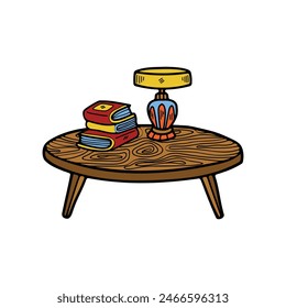 isolate coffee table on background 