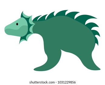 Isolate cute dragon