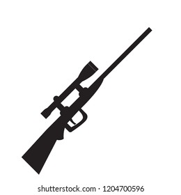 Hunting Rifle Silhouette Stock Vector (Royalty Free) 208265611 ...