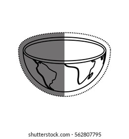Isolate earth world icon vector illustration graphic design