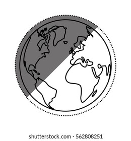 Isolate earth world icon vector illustration graphic design