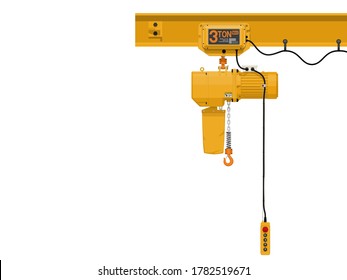 isolate electrical hoist on  the beam.
