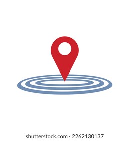isolate find location flat icon