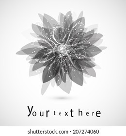 isolate flower. Sign for your design