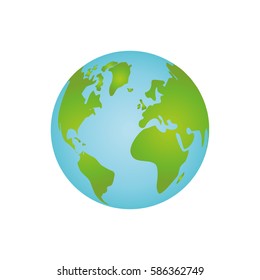 Isolate globe world icon vector illustration graphic design