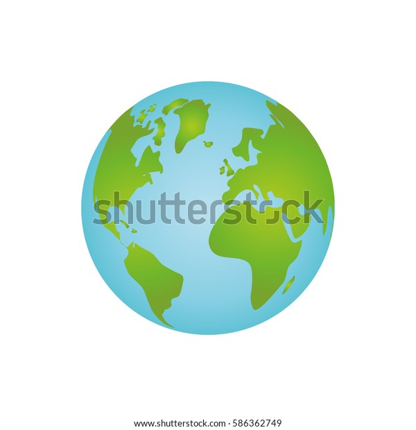 Isolate Globe World Icon Vector Illustration Stock Vector (Royalty Free ...