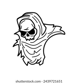 isolate grim reaper character on background