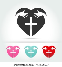 84,556 Heart With Cross Vector Images, Stock Photos & Vectors 