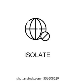 Isolate icon. Single high quality outline symbol for web design or mobile app. Thin line sign for design logo. Black outline pictogram on white background