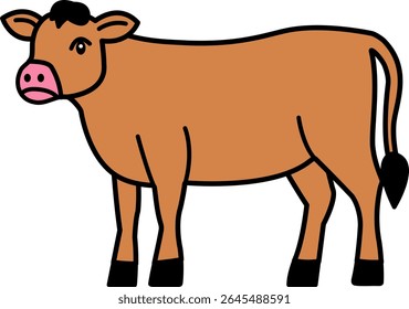 ícone Ilustração isolada da vaca 