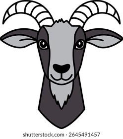 isolar ícone Ilustração de cabra 