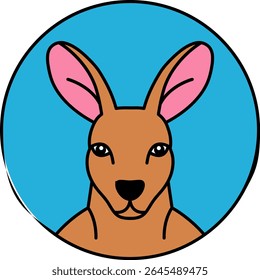 ícone Ilustração isolada de canguru 