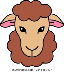 ícone isolar Ilustração de ovelhas 