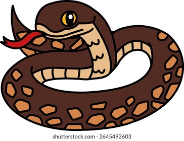 isolate Illustration icon of snake