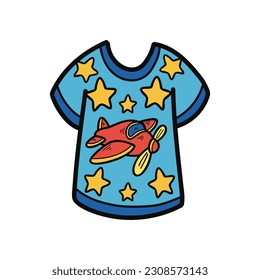 isolate illustration toy boy T-shirt