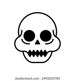 isolate mexican skull flat icon