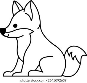 isolate shiba inu dog icon vector