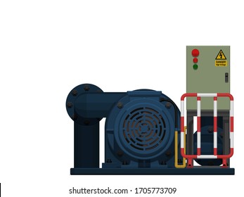 Isolate water pump on white background
