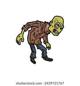 isolate zombie character on background