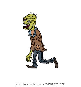 isolate zombie character on background