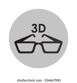Isolated 3d glasses design