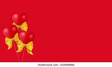 Isolated 3d heart. Realistic red love symbol on transparent background. Vector Illustration