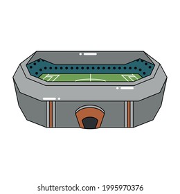 Isolated 3D stadium icon Modern building