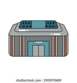 Isolated 3D stadium icon Modern building