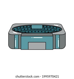 Isolated 3D stadium icon Modern building