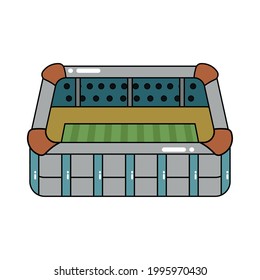 Isolated 3D stadium icon Modern building