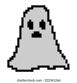Icono de 8 bits aislado en un fondo blanco