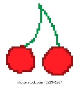 Isolated 8-bit icon on a white background