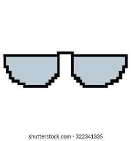 Isolated 8-bit icon on a white background