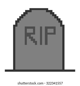 Isolated 8-bit icon on a white background