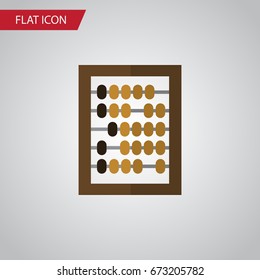 Isolated Abacus Flat Icon. Counter Vector Element Can Be Used For Counter, Calculator Design Concept.
