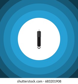 Isolated Absorber Flat Icon. Combustion  Vector Element Can Be Used For Absorber, Combustion, Engine Design Concept.