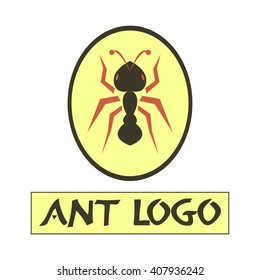 Isolated abstract ant logo on a white background - Eps10 vector graphics and illustration