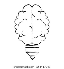 isolated abstract brain icon