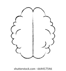 isolated abstract brain icon