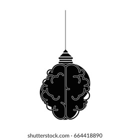 isolated abstract brain icon