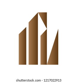 Isolated abstract building logo. Vector illustration design