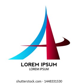 Isolated abstract business logo with text - Vector