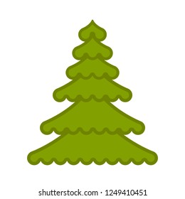 Isolated abstract christmas tree. Vector illustration design